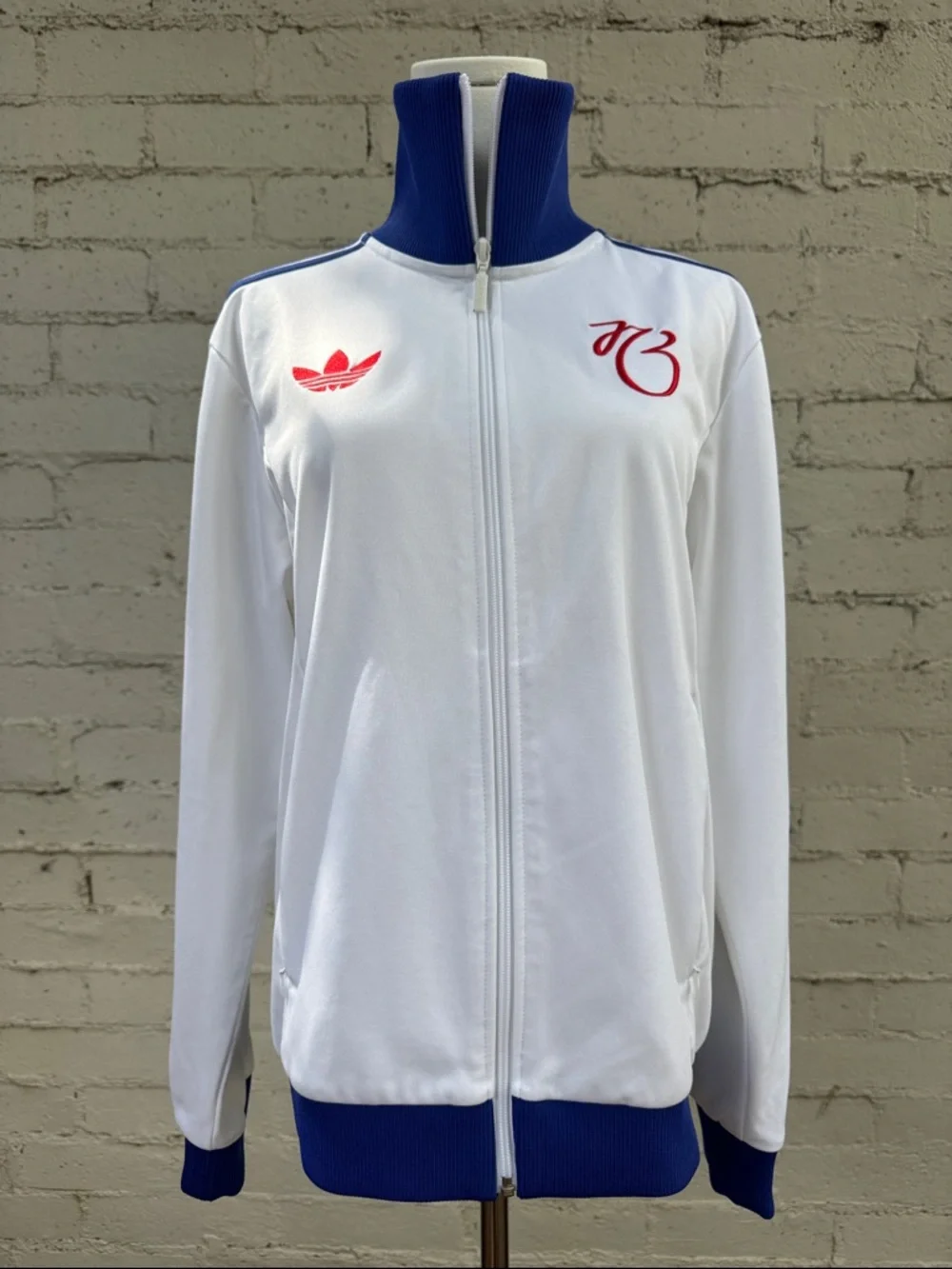 adidas Originals x Jude Bellingham Track Top Jacket White Blue Size M - Picture 6 of 16